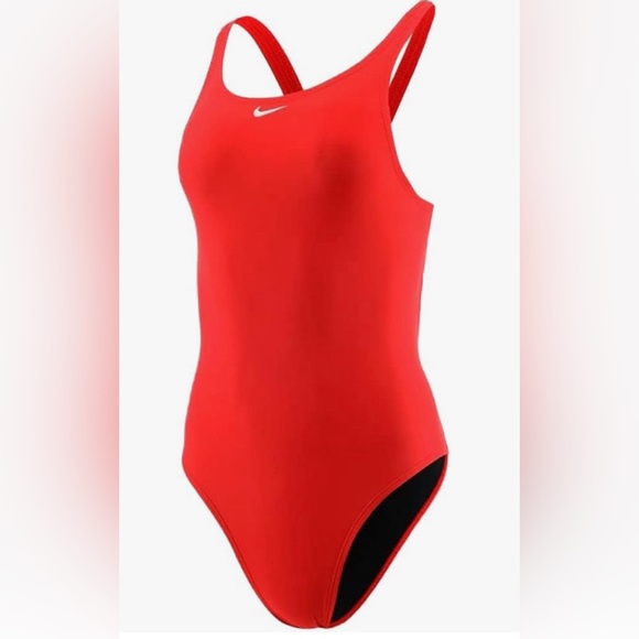 Nike Red One Piece Racerback Competitive Swimsuit size 4 (or size 30) NWT - Picture 2 of 12